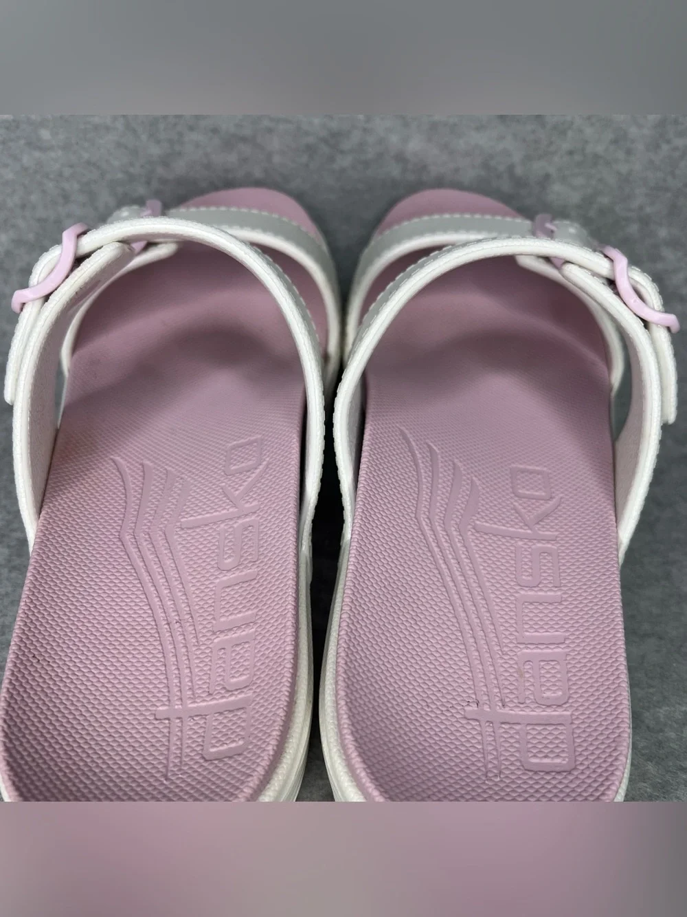 Dansko Kandi Buckled Slide Platform Sandal Pearl Iridescent Size EU41 US 10.5/11